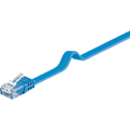 Miniatyrbild 1 av 7: CAT 6 platt patchkabel, U/UTP, blå
