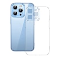 Pikkukuva 7 / 10: Puhelimen kuori Baseus Crystal iPhone 13 Prolle (läpinäkyvä), jossa karkaistu lasi näytönsuoja ja puhdistussarja