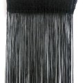 Miniatyrbillede 1 af 4: Frynsegardin draperi 100x200 cm 1 par Sort