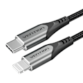 Pikkukuva 6 / 6: USB-C 2.0 - Lightning Cable Vention TACHH 2m MFi harmaa