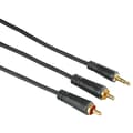 Johto Audio 3.5mm-2xRCA 1.5m Kulta/Musta