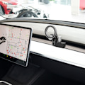 Miniatyrbillede 5 af 6: Biltelefonholder MagSafe Mobiltelefonholder til Tesla Model 3 Model Y Sort