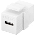 Miniatyrbild 1 av 3: Keystone-modul USB-C™-kontakt, USB 3.2 Gen 2 (10 Gbit/s), vit