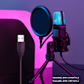 Miniatyrbild 5 av 5: Skrivbordsmikrofon med RGB-belysning