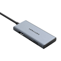 Miniatyrbild 3 av 4: USB-C till HDMI, 3x USB 3.0, SD, TF Hub Vention TOOHB 0,15m Grå