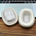 Miniatyrbillede 2 af 3: Ørepuder til Apple AirPods Max, 2-pak Hvid