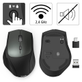 Miniatyrbild 7 av 8: HAMA Mus Trådlös Dual Mode USB-C/USB-A 6-knapps Svart