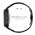 Miniatyrbillede 4 af 7: Elegant rustfrit stålrem til Samsung Watch7 47mm Ultra Sort
