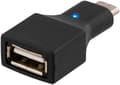 Miniatyrbillede 2 af 4: USB 2.0 adapter, Type C, Type A F, black