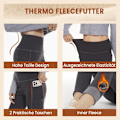 Pikkukuva 3 / 6: Leggingsit - Thermal Inner Fleece Vuorattu Musta L