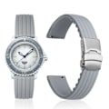 Miniatyrbillede 2 af 3: Silikone urremsudskiftning til Blancpain X Swatch Grå