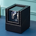 Miniatyrbillede 4 af 4: Crocodile Pattern Watch Winder Box - W135E