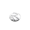 Miniatyrbild 3 av 9: Dove White Marble Avtagbart Grip med Ställfunktion