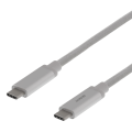 Miniatyrbild 1 av 3: USB-C to USB-C cable, 1m, 60W USB PD, 10 Gbps, silver