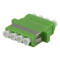 Miniatyrbild 1 av 4: Fiber coupler snap-in, 4xLC-LC, Singlemode, duplex, green
