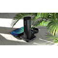 Miniatyrbild 3 av 4: ZENS 4in1 Dual Alu. Laddare QI 220V-Sladd 2x10W + 45W PD + Apple