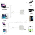 Miniatyrbild 6 av 9: INF USB-C Multiport Adapter till USB, USB-C (USB PD), 4K HDMI kompatibel