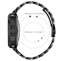 Miniatyrbillede 2 af 5: Urrem i rustfrit stål til Samsung Galaxy Watch 7 Ultra 47MM Sort