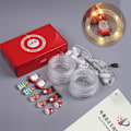 Miniatyrbillede 5 af 5: Ring LED-lys til jul, bryllupper, fester og boligindretning Ønskering 125 lys Varme hvide lys