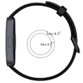 Miniatyrbillede 2 af 4: Udskiftningsrem til Huawei Band 8/9 - Åndbar silikonerem Sort