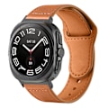 Miniatyrbild 1 av 3: Armband i äkta läder för Samsung Galaxy Watch7 Ultra (47 mm) - Brun