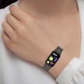 Miniatyrbillede 6 af 11: Urrem i rustfrit stål til Xiaomi Band 9 Active & Redmi Band 3 Sort