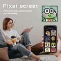 Miniatyrbild 11 av 11: LED-pixelskärm Anpassat textmönster Animation Programmerbara displaylampor Svart