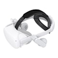 Miniatyrbillede 4 af 4: Comfort Audio Head Strap Kiwi Design QA01 til Meta Quest 2 White