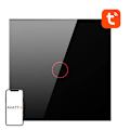 Miniatyrbild 2 av 4: Smart Light Switch ZigBee Avatto LZTS02-EU-B1 1 Way No Neutral TUYA (svart)