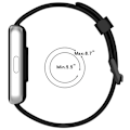 Miniatyrbillede 7 af 7: Urrem til Samsung Galaxy fit3 (SM-R390) silikone i hulstil Sort
