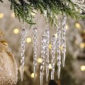 Miniatyrbild 2 av 6: Julgranshänge Istapp plast transparent 12-pack