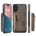 Pikkukuva 11 / 11: 2-in-1 magneettinen lompakkokotelo iPhone 16:lle - kahvinruskea
