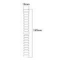 Miniatyrbillede 6 af 9: Keramisk rem til Huawei GT5 & GT5 Pro - 18 mm universal pasform Hvid