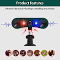 Miniatyrbild 8 av 11: Solar Outdoor Motion Sensor Alarm - Ultrasonic Solar Infrared Induction Alarm