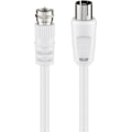 Miniatyrbild 1 av 4: SAT-/antenn-adapterkabel (<70 dB), dubbelskärmad