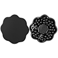 Miniatyrbillede 1 af 3: Sømløse Petal Nipple Covers - Tynde, 2 par Sort