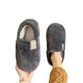 Miniatyrbillede 1 af 3: Cloud Slippers mørkegrå, tykke, bløde såler L