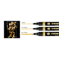 Miniatyrbild 2 av 3: Metalliska markörpennor, 3-pack Guld