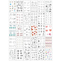 Miniatyrbillede 1 af 6: Chic midlertidige tatoveringer - 30 unikke fingerdesigns