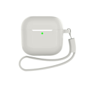 Miniatyrbillede 2 af 3: AirPods-etui med nøglering og tilbehør AirPods 4 Flat Gennemsigtig