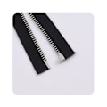 Miniatyrbild 5 av 5: Silver Zipper Top & Bottom Stops (10 Set) - Storlek 5