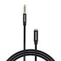 Pikkukuva 1 / 5: Kaapeli Audio TRRS 3,5 mm uros 3,5 mm naaras tuuletus BHCBF 1 m musta