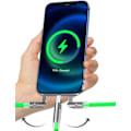 Miniatyrbillede 3 af 9: 120W flydende silikone 90° rotation hurtigopladningskabel med USB-mikroport 1,2 m Grøn