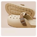 Miniatyrbillede 6 af 8: Komfortable og stilfulde træsko-sandaler C Abrikos