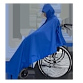Miniatyrbild 3 av 6: Vattentätt ponchoöverdrag för rullstolar Blå