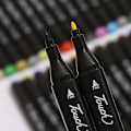Miniatyrbild 3 av 4: Marker Pen Set, färgglad oljebaserad dubbelhårig akvarellpensel 24 färger