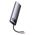 Miniatyrbild 7 av 11: Hub 7in1 Baseus Metal Gleam Series, USB-C till 3x USB 3.0 + HDMI + USB-C PD + VGA + Ethernet RJ45
