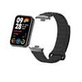 Miniatyrbillede 2 af 5: Silikone urrem til Xiaomi Band 9/8 Pro Sort