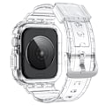 Pikkukuva 2 / 8: Läpinäkyvä TPU-suojaus Apple Watchille - Integroitu ranneke 46 mm:lle