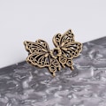 Miniatyrbillede 1 af 2: Hul sommerfugl taljespænde til jeans (5 par) Bronze